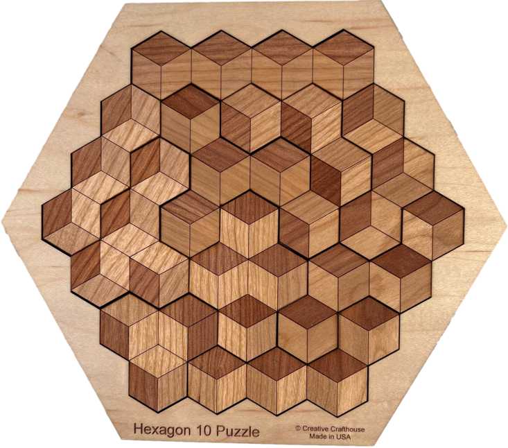 Hexagon brain teaser game