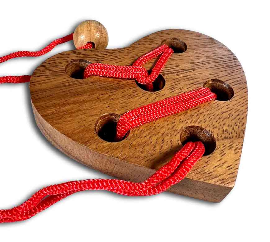 Broken Heart Wooden Brain Teaser Puzzle, Disentanglement Puzzle,  Challenging Puzzle, the Love Challenge, Small Gift for Her, Gift for Him -   Canada