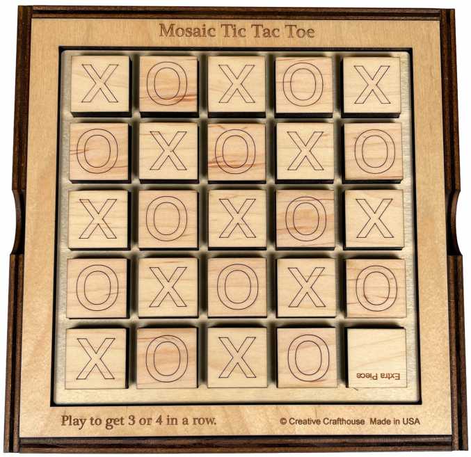 Tic Tac Toe Mosaic 5x5