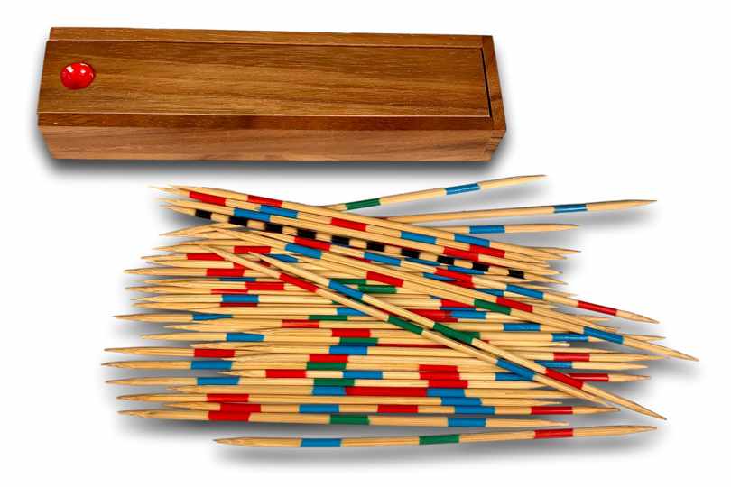 Wooden Pickup Sticks Educational Wooden Traditional Mikado Spiel