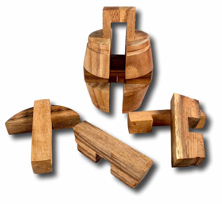 Wooden sales cylinder puzzle