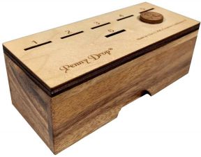 Penny Drop II game - maple top with solid hardwood box