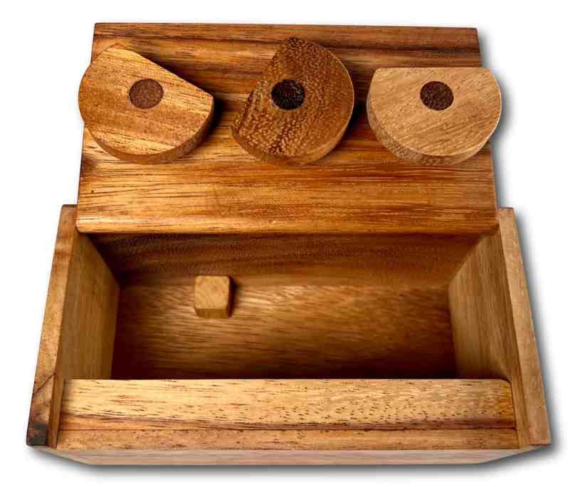 Secret Lock Box - Escape Room Wood Puzzle Box  Secret lock box, Wooden  puzzle box, Wood puzzle box