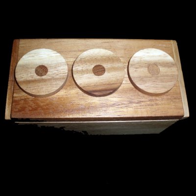 3 Wheel Combination Puzzle Box with custom code that you define