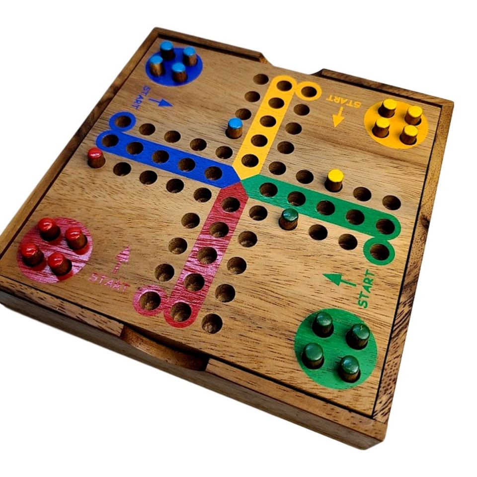 Ludo or Aggravation game (large) - Pura Vida Home + Gift