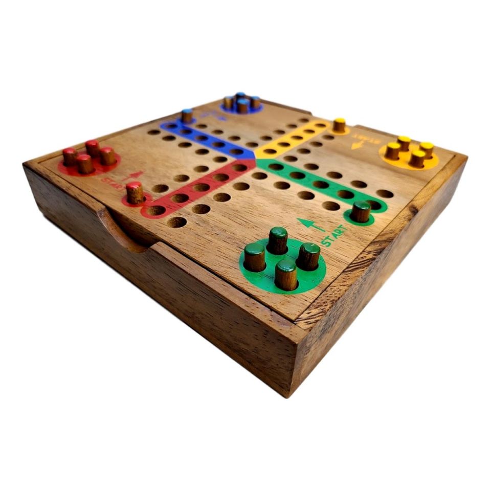 Ludo or Aggravation game (large) - Pura Vida Home + Gift