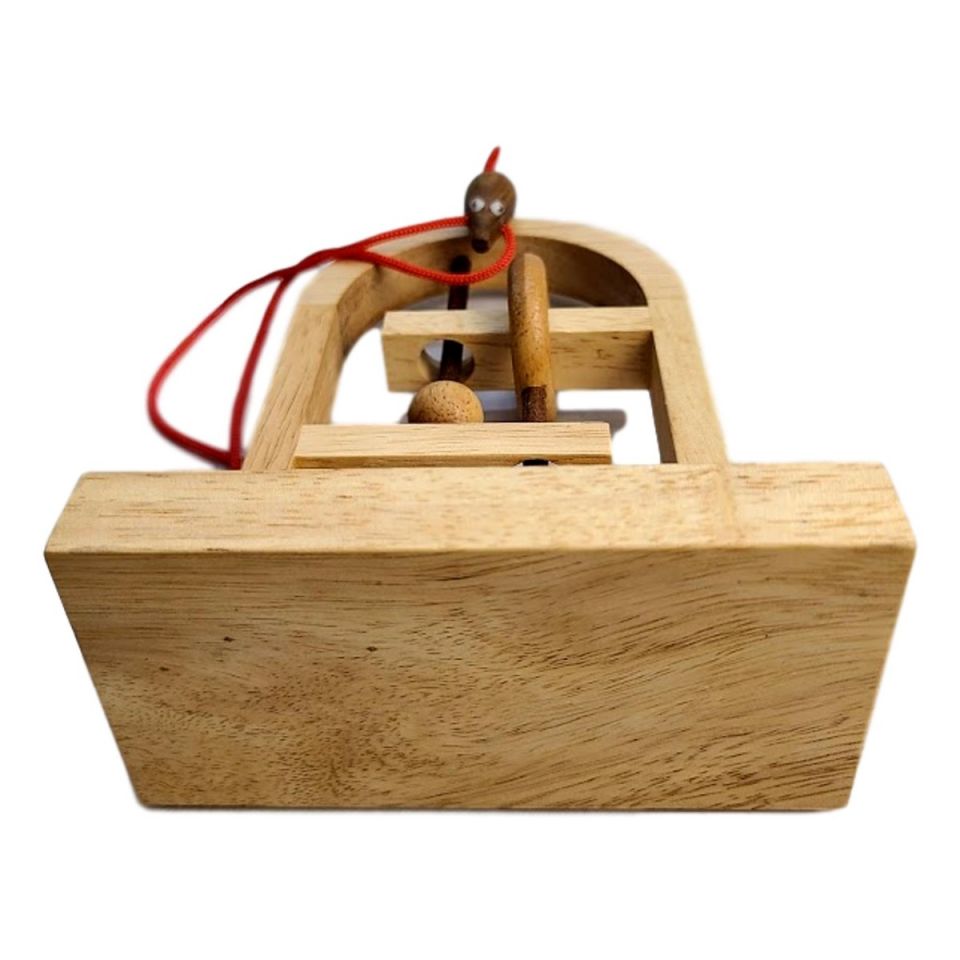 The Rat Trap - Wooden String Brainteaser Puzzle